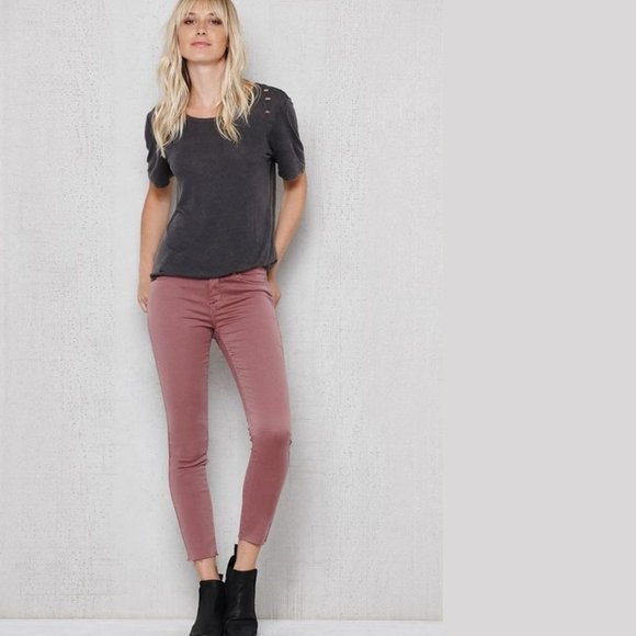 dark pink jeans